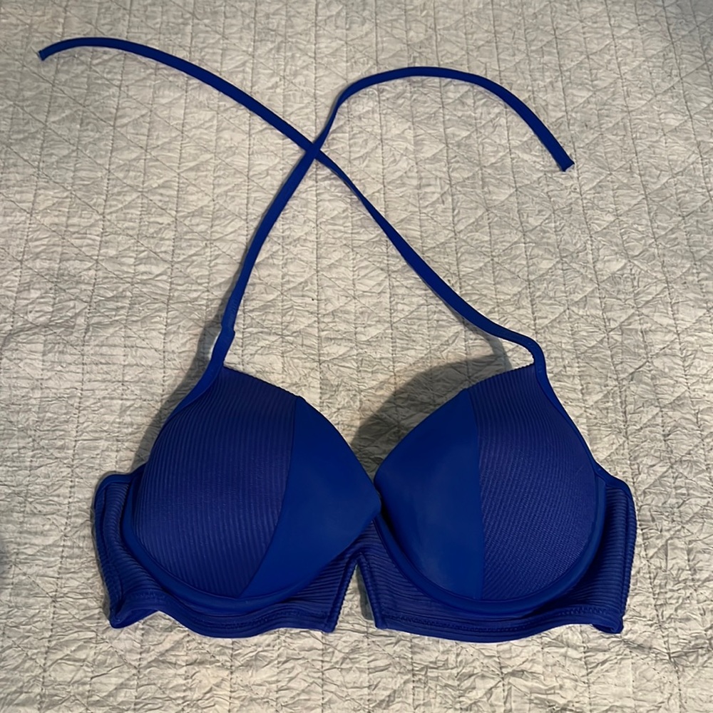 Blue swim top